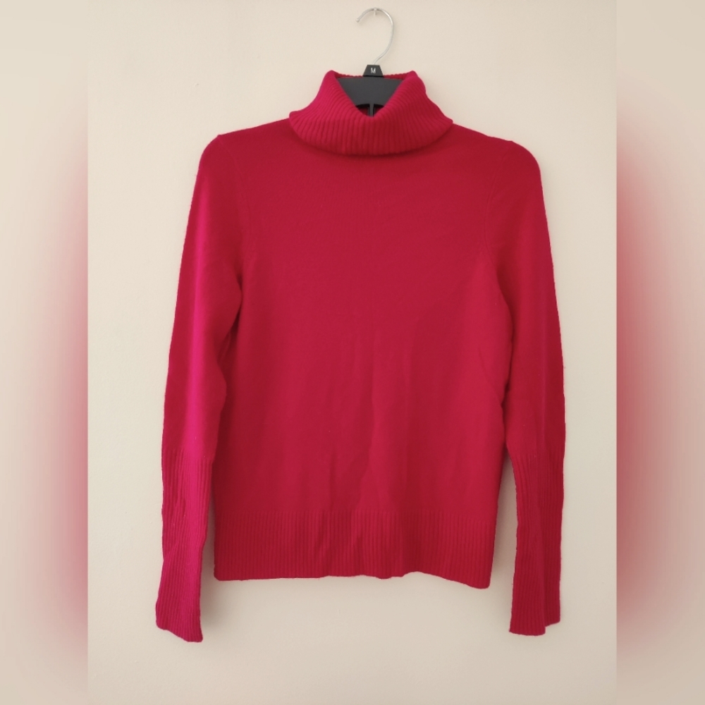 Aqua Cashmere Turtleneck Sweater S